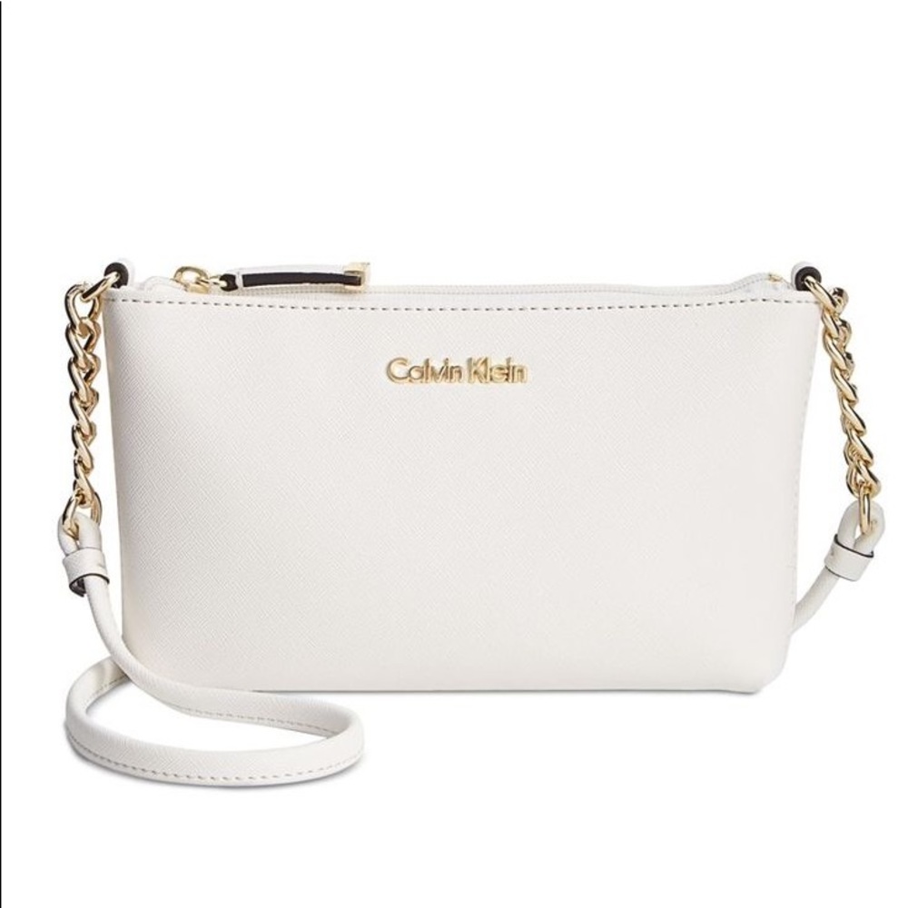 Calvin Klein Hayden Mini Saffiano Leather Crossbody Bag